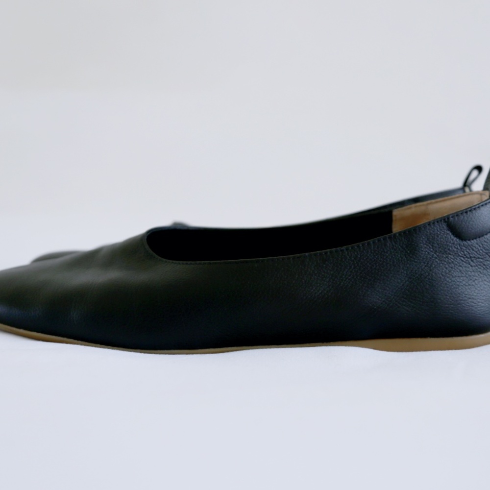 Everlane The Day Glove Flats in Black Leather Size 10.5 - Picture 5 of 8